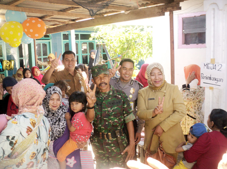 Posyandu Matahari Desa Sumber Kedawung yang mendapat kunjungan Tim Monev Kabupaten Probolinggo.