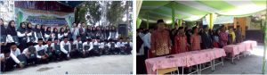 Foto bersama Kasek dan siswa-siswi Purnawiyata SMP Negeri 3 Balongpanggang, serta foto para undangan.