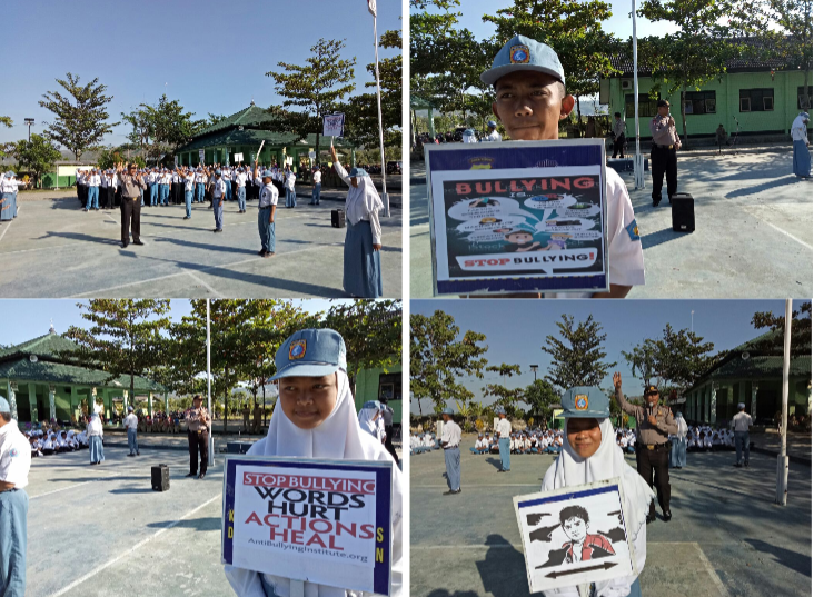 Aksi Kampanye "Stop Bullying" di Sekolah Menengah Kejuruan (SMK) Negeri Rengel,