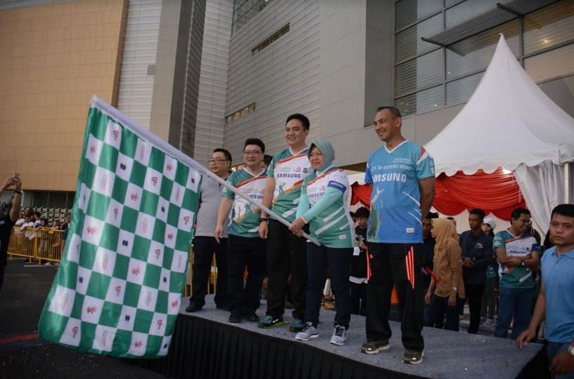 Dalam rangka HUT RI KE 72THN. Walikota, Danrem Turut Lepas Peserta Marathon