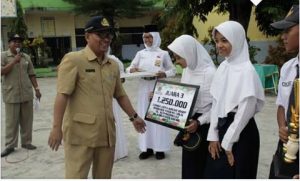 proses pelantikan osis smpn 1 Balongpanggang
