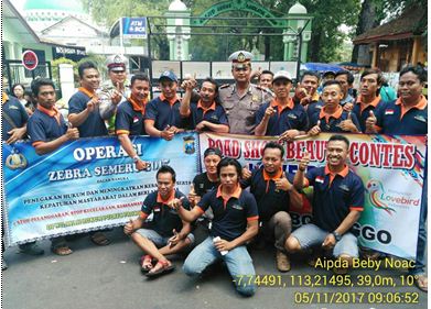 Gelaran oprasi zebra semeru 2017 juga disampaikan pada komunitas pecinta burung