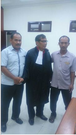 Jainudin, Danu dan Herman Usai Sidang